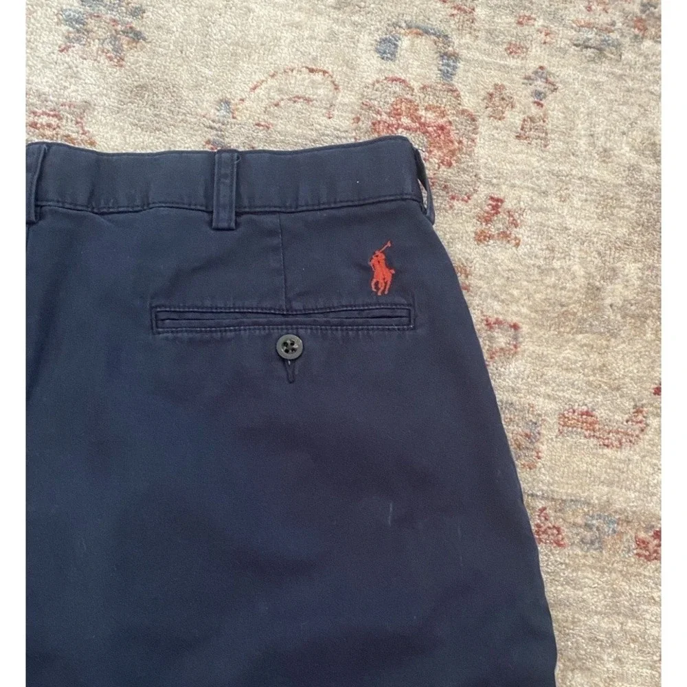 Polo Ralph Lauren Lot Of 2 Tyler Shorts Size 36 Slim Fit T-shirt Blue Large